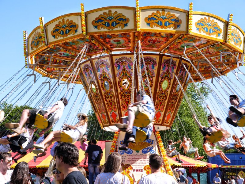house festival fairground