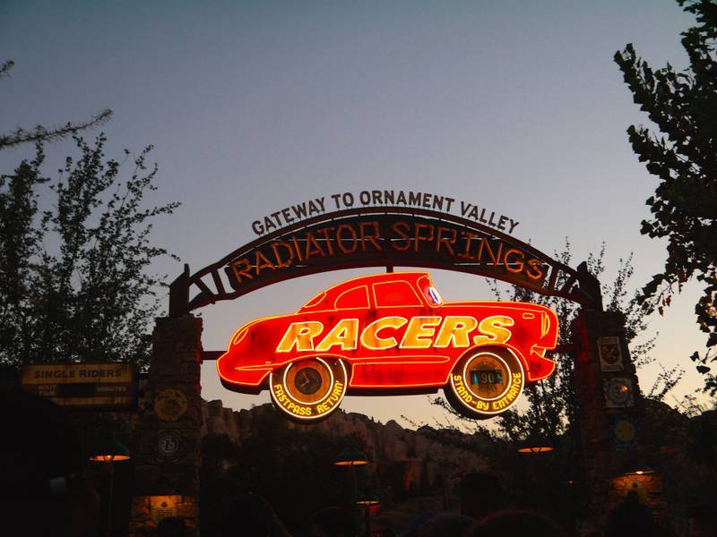 Disneyland California Adventures cars land